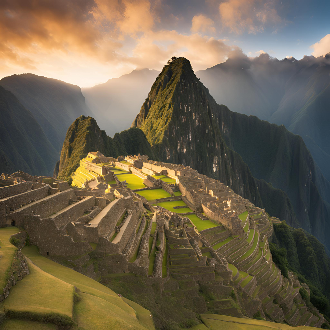 Grupo disfrutando Machu Picchu